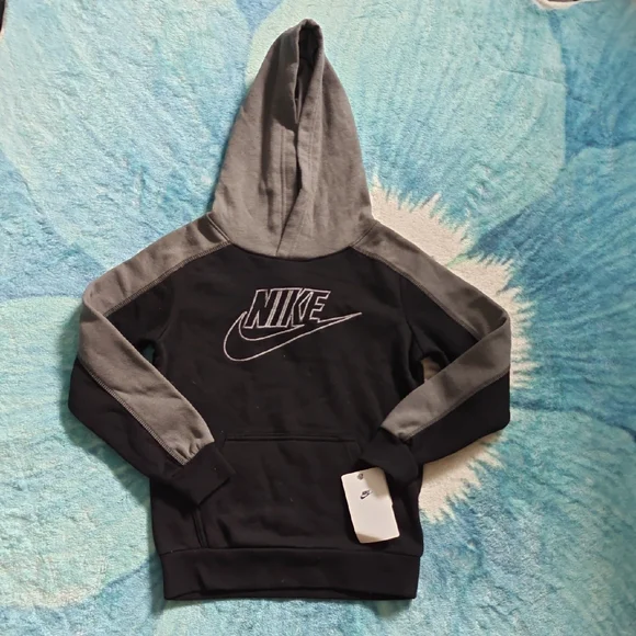 Nike Black and Yellow Hooded Sweatshirt - Picture 3 of 5